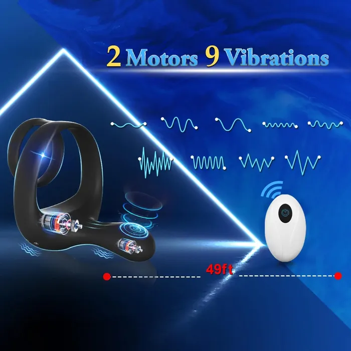 Male Sex Toys Oronova Vibrating Cock Ring Testicle Stimulation for Enhanced Erection and Prostate Pleasure