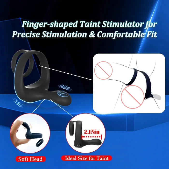 Male Sex Toys Oronova Vibrating Cock Ring Testicle Stimulation for Enhanced Erection and Prostate Pleasure