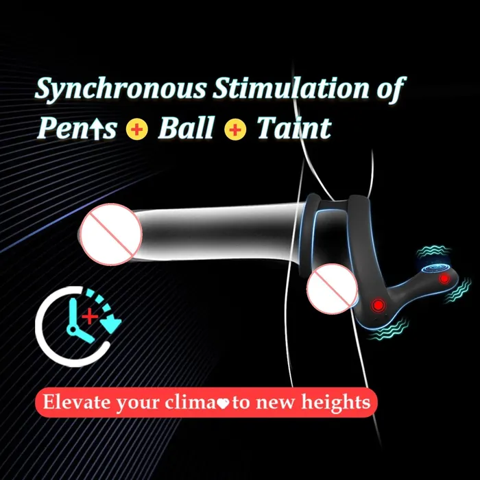 Male Sex Toys Oronova Vibrating Cock Ring Testicle Stimulation for Enhanced Erection and Prostate Pleasure