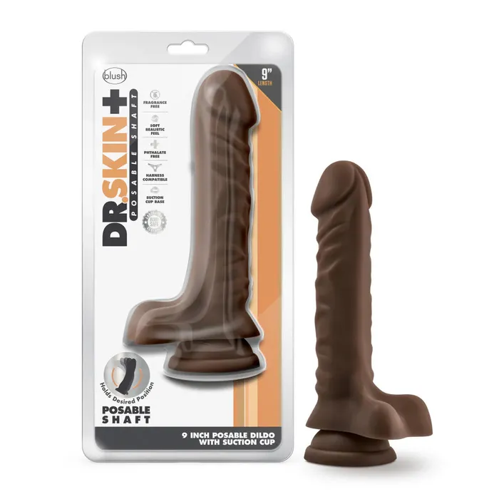 Blush Dr Skin Plus Posable 9 Dildo Dildos