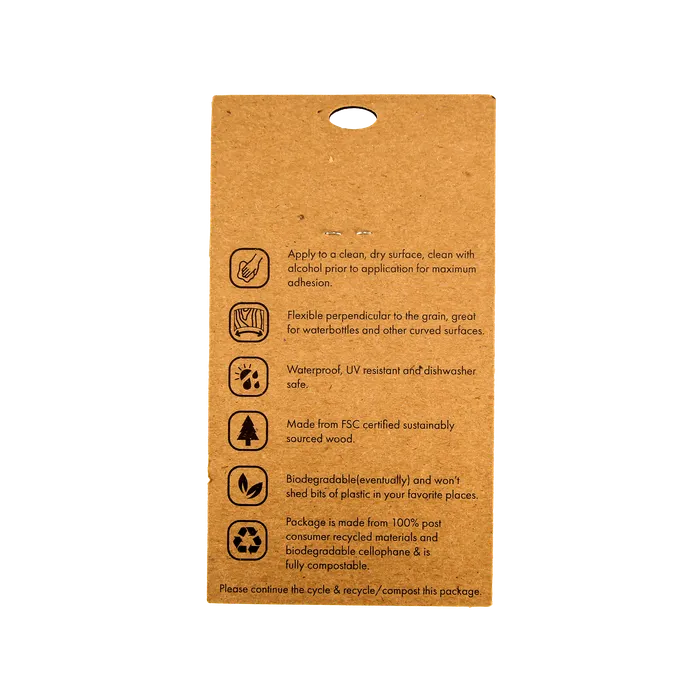 Camping InTent Wood Sticker Rustek Collective Vibrators