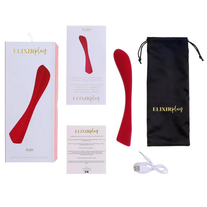 Elixir Play RUBY Flexible GSpot Massager Elixir Play Female Sex Toys