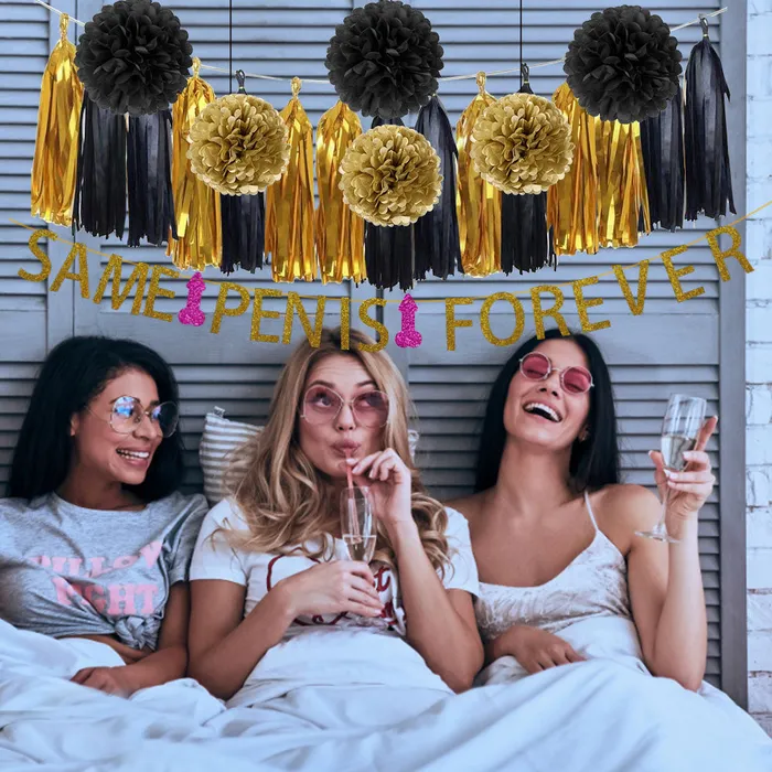 Male Sex Toys All Bachelorette Same Penis Forever Party Decoration Kit
