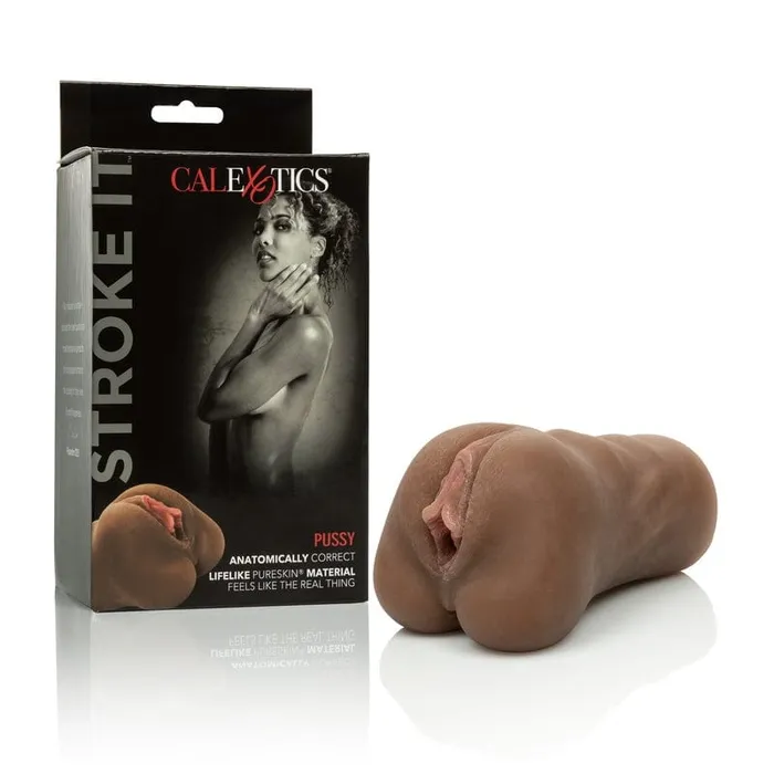 Male Sex Toys Calexotics Stroke It Pussy Brown CALEXOTICS