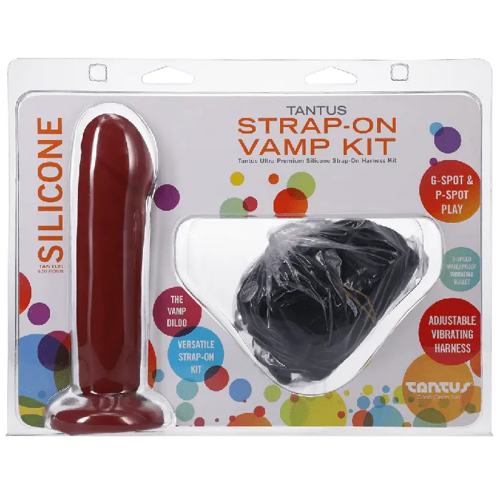 Tantus Female Sex Toys Tantus StrapOn Vamp Kit Crimson Medium