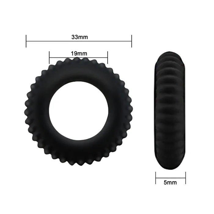 Baile Male Sex Toys Titan Ridged Cock Ring