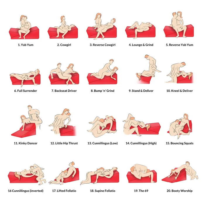 Bedroom Bliss Couples Sex Pillow Set