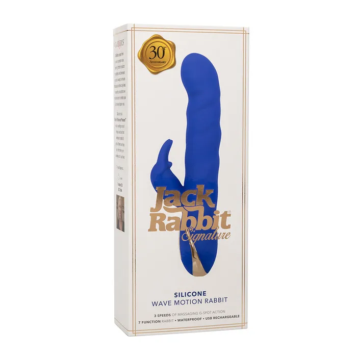 California Exotics Female Sex Toys Jack Rabbit Signature Silicone Wave Motion Rabbit Vibrator