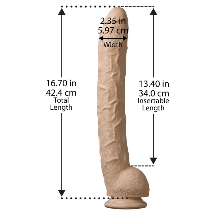 Dildos Doc Johnson Doc Johnson Dick Rambone 17 Cock