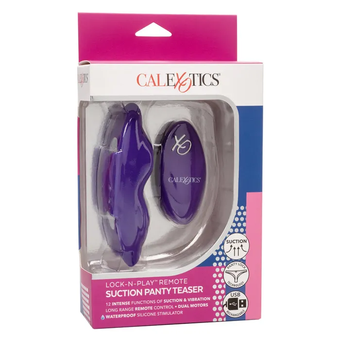 Female Sex Toys California Exotics LockNPlay Remote Control Clitoral Suction Panty Teaser