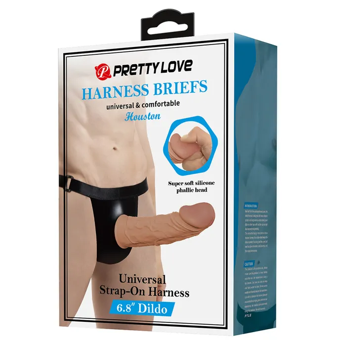 Female Sex Toys Pretty Love Houston StrapOn Harness Briefs Hollow 68 Dildo Pretty Love