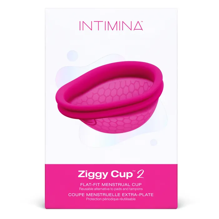 Intimina Ziggy Cup 2 FlatFit Reusable Menstrual Disc Size B Calvista Male Sex Toys