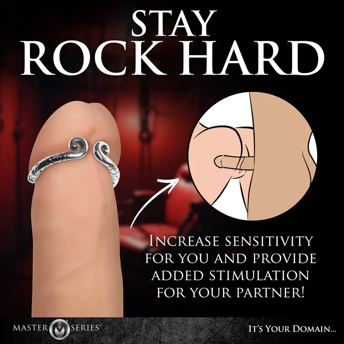 Kingpin Stainless Steel Glans Ring Master Series Male Sex Toys