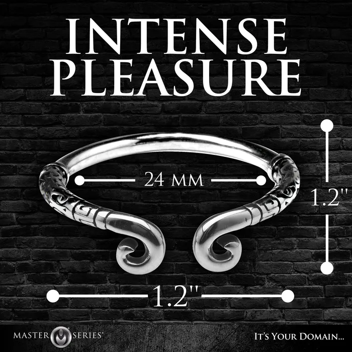 Kingpin Stainless Steel Glans Ring Master Series Male Sex Toys