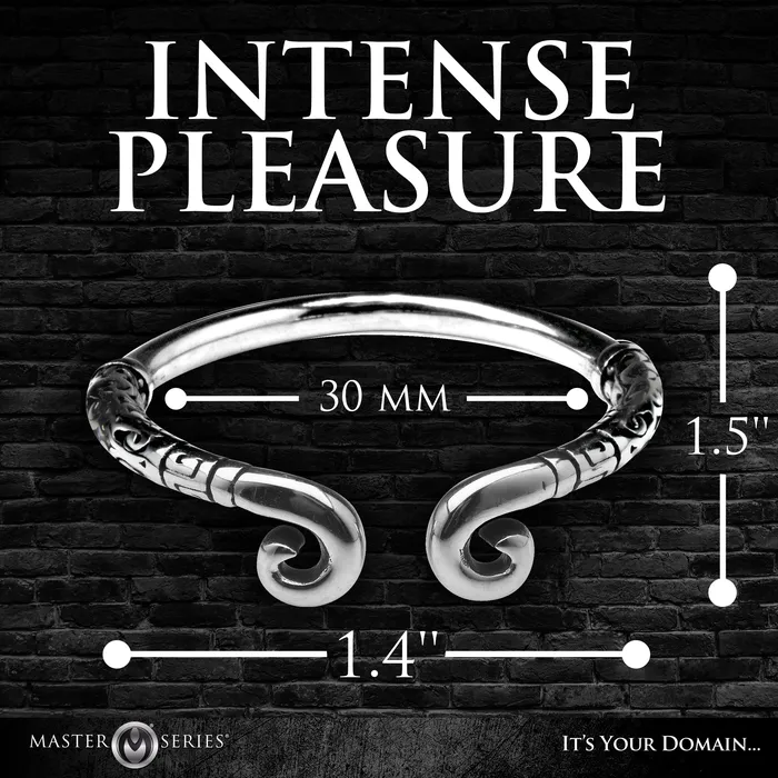 Kingpin Stainless Steel Glans Ring Master Series Male Sex Toys
