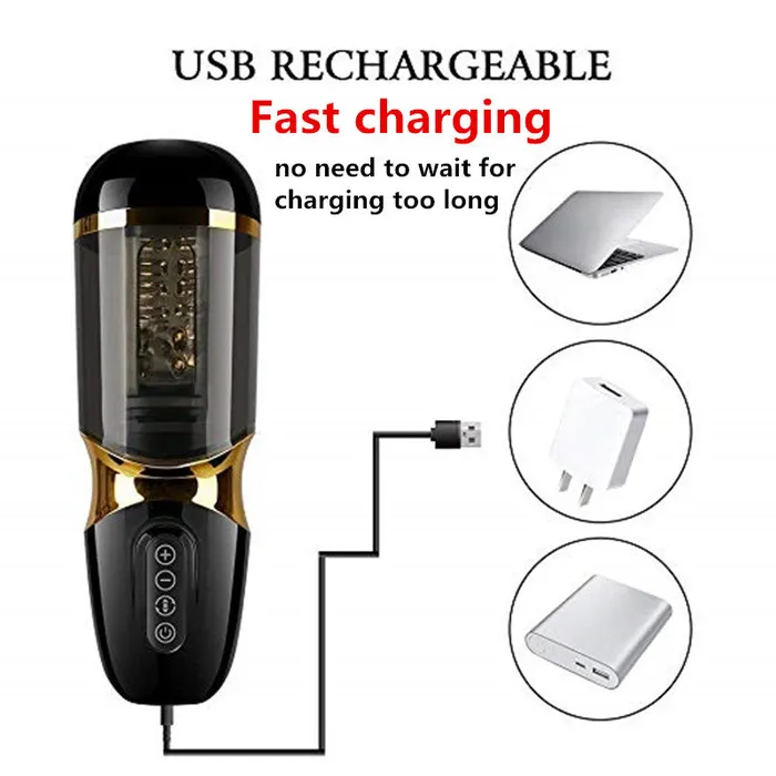 Lusty Age Automatic Piston Rotating Sucking Male Masturbator Cup Male Sex Toys