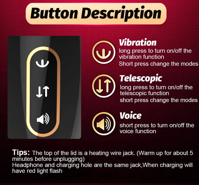 Lusty Age Male Sex Toys Automatic Telescopic Piston Male Masturbator
