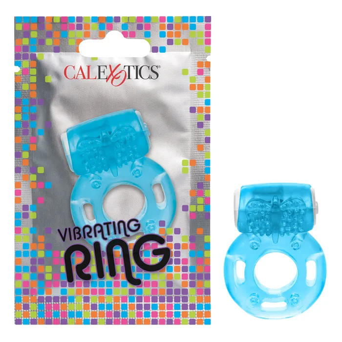 Male Sex Toys California Exotics CalExotics Disposable Vibrating Cock Ring Foil Pack