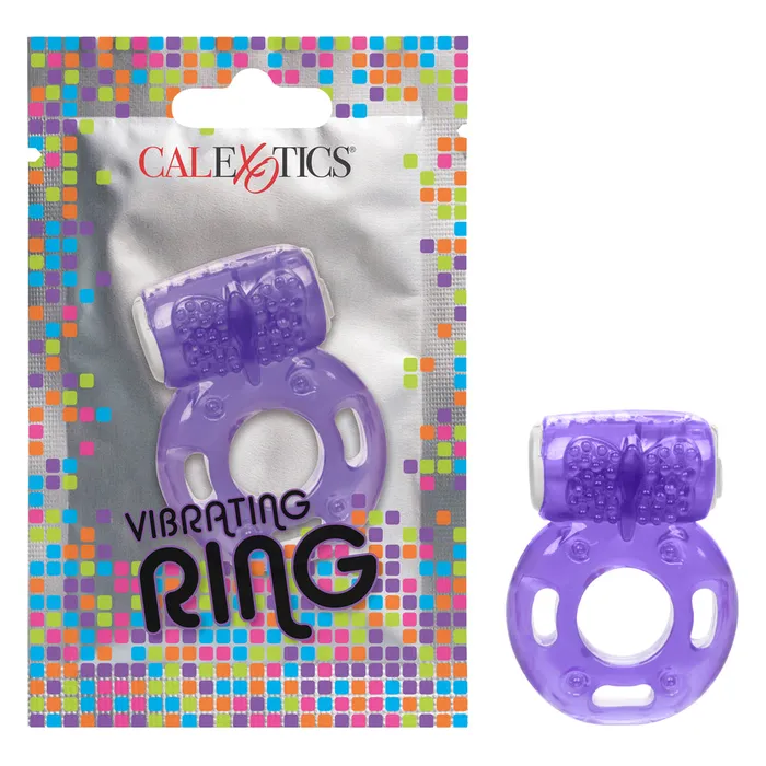 Male Sex Toys California Exotics CalExotics Disposable Vibrating Cock Ring Foil Pack