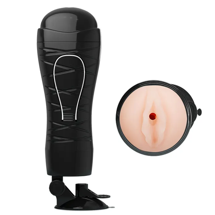Male Sex Toys Crazy Bull Crazy Bull Flora Vibrating Vagina Masturbator With Adjustable Stand