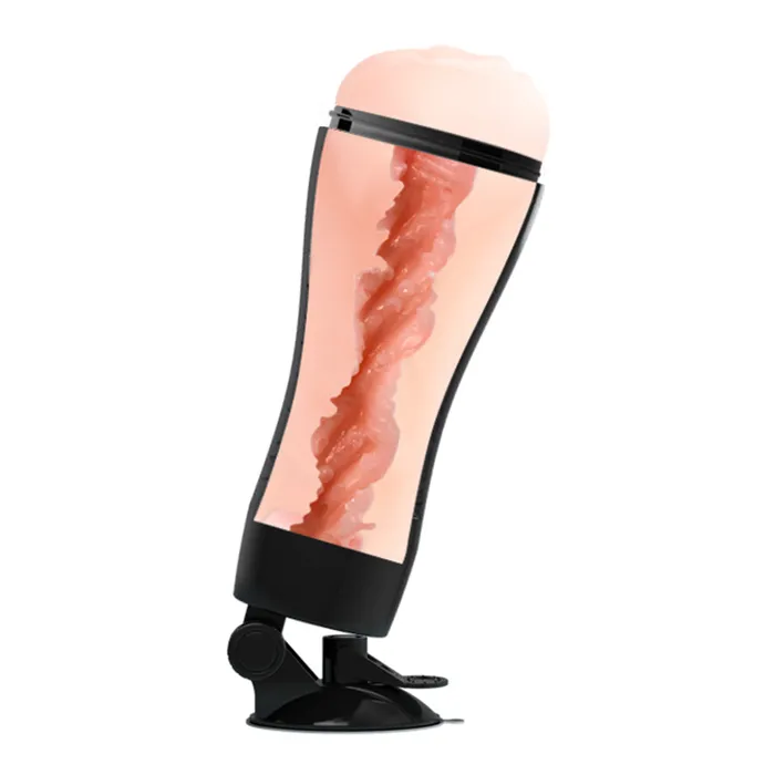 Male Sex Toys Crazy Bull Crazy Bull Flora Vibrating Vagina Masturbator With Adjustable Stand