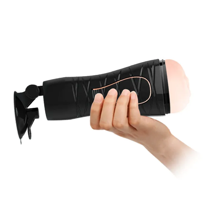 Male Sex Toys Crazy Bull Crazy Bull Flora Vibrating Vagina Masturbator With Adjustable Stand
