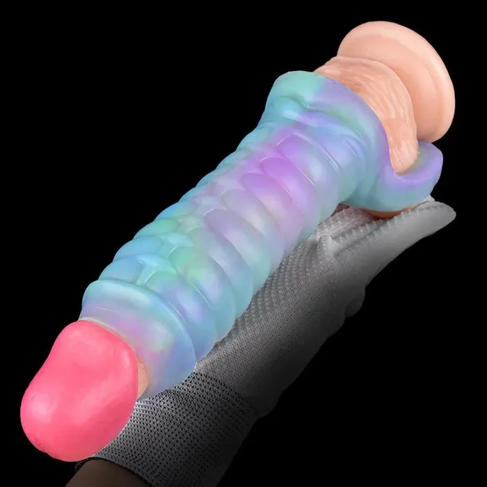 Male Sex Toys Xinghaoya Luminous Silicone Male Dick Extender