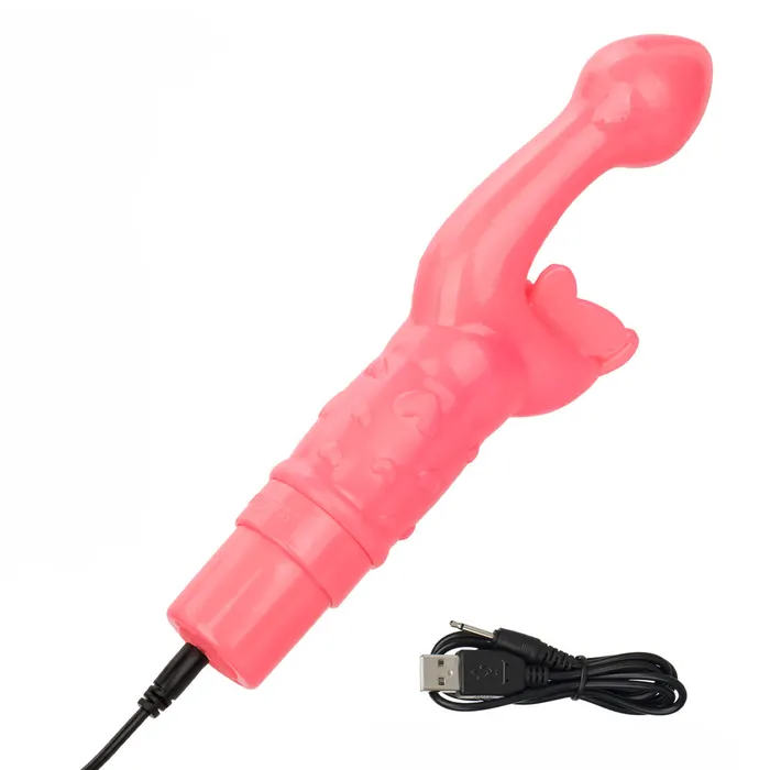 Rechargeable Butterfly Kiss Rabbit Vibrator California Exotics Female Sex Toys