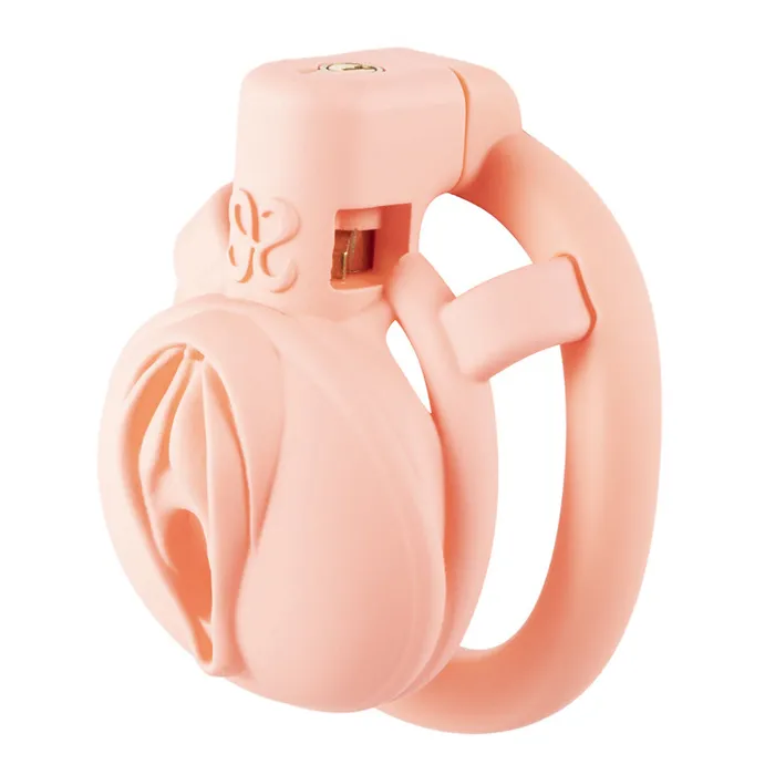 Sevanda Pink Pride Lockable Vulva Chastity Cage Foshan Male Sex Toys