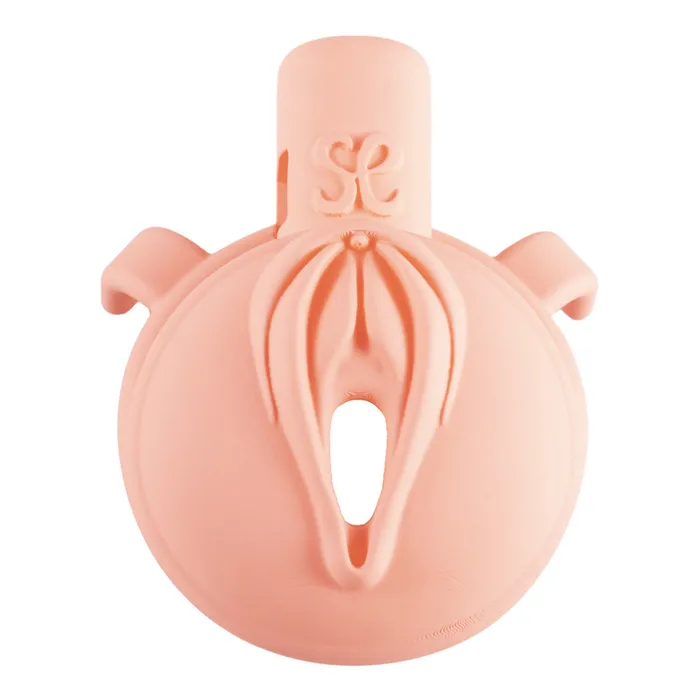 Sevanda Pink Pride Lockable Vulva Chastity Cage Foshan Male Sex Toys