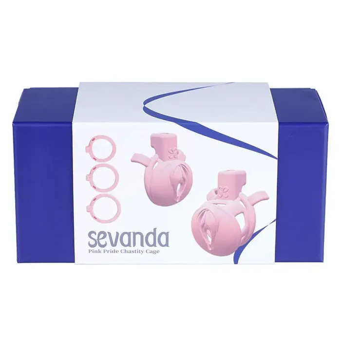 Sevanda Pink Pride Lockable Vulva Chastity Cage Foshan Male Sex Toys