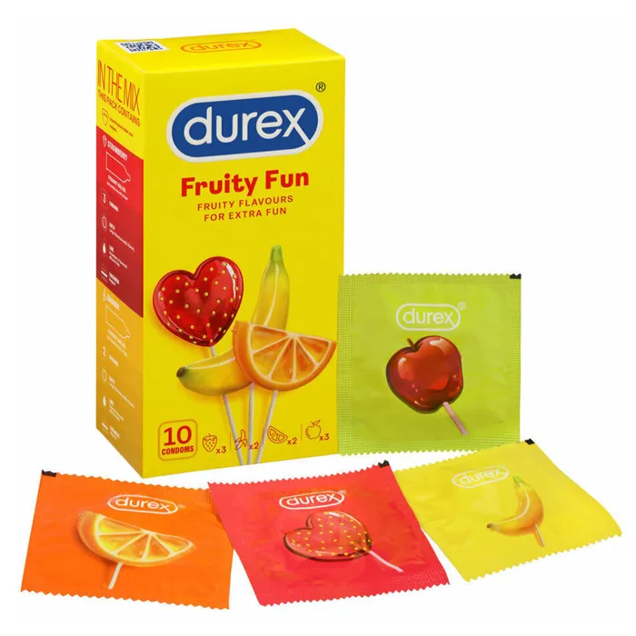 Vibrators Claredale Durex Fruity Fun Flavoured Latex Condoms