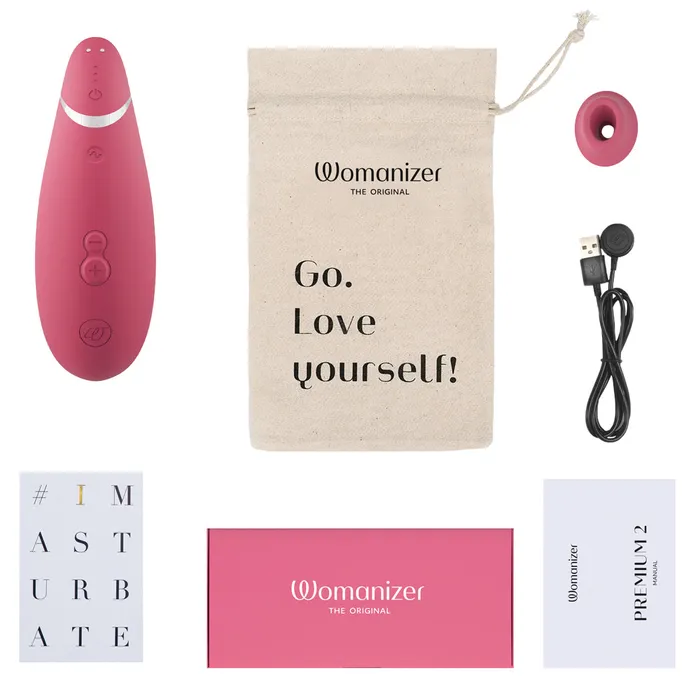 Womanizer Premium 2 Contactless Clitoral Stimulator Womanizer Female Sex Toys