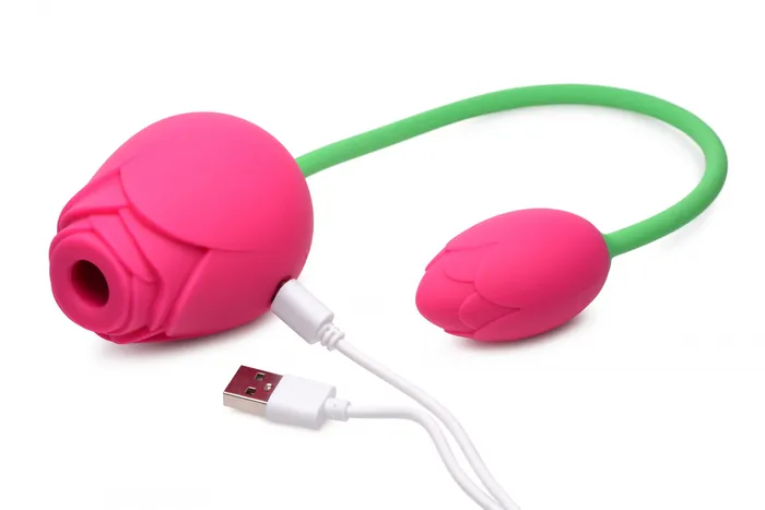 Bloomgasm Rose Duet Sucking Rose and Vibrating Rosette XR Brands inmi Vibrators Bloomgasm Rose Duet Sucking Rose and Vibrating Rosette XR Brands inmi Vibrators