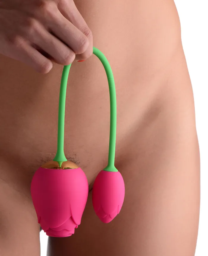 Bloomgasm Rose Duet Sucking Rose and Vibrating Rosette XR Brands inmi Vibrators Bloomgasm Rose Duet Sucking Rose and Vibrating Rosette XR Brands inmi Vibrators