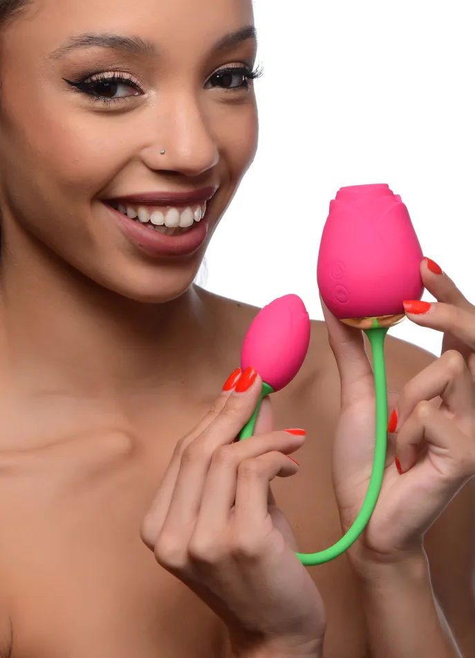 Bloomgasm Rose Duet Sucking Rose and Vibrating Rosette XR Brands inmi Vibrators Bloomgasm Rose Duet Sucking Rose and Vibrating Rosette XR Brands inmi Vibrators