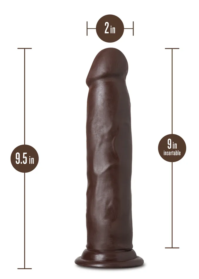 Blush Novelties Dildos Au Naturel Jackson 9 Inch Dong Chocolate Blush Novelties Dildos Au Naturel Jackson 9 Inch Dong Chocolate