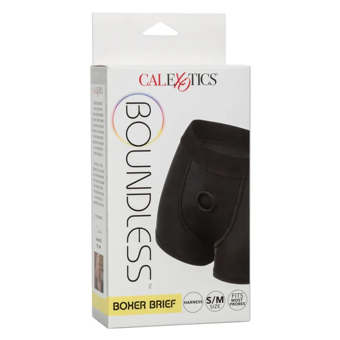 Boundless Boxer Brief Sm Black CalExotics Anal Boundless Boxer Brief Sm Black CalExotics Anal