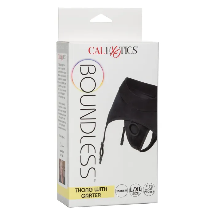 Boundless Thong With Garter Lxl Black CalExotics Male Sex Toys Boundless Thong With Garter Lxl Black CalExotics Male Sex Toys