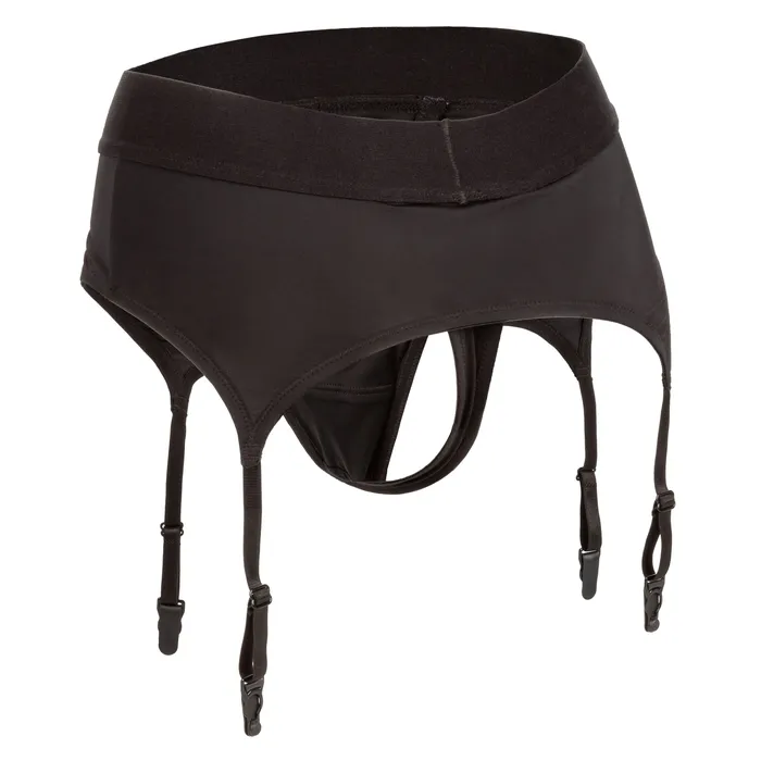 Boundless Thong With Garter Lxl Black CalExotics Male Sex Toys Boundless Thong With Garter Lxl Black CalExotics Male Sex Toys