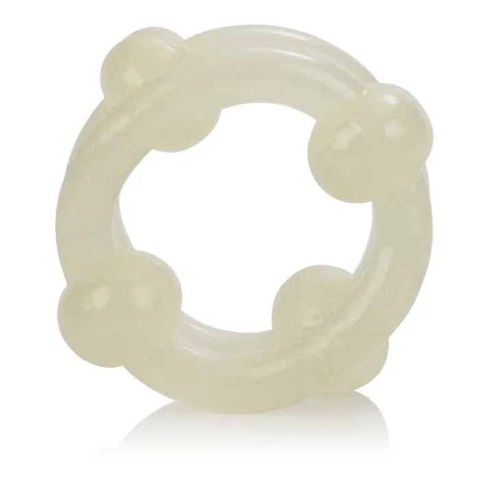CalExotics Dildos Island Rings Double Stacker GlowintheDark