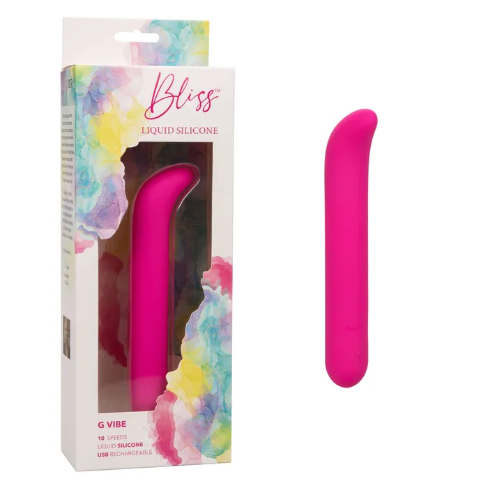 CalExotics Vibrators Bliss Liquid Silicone G Vibe Pink
