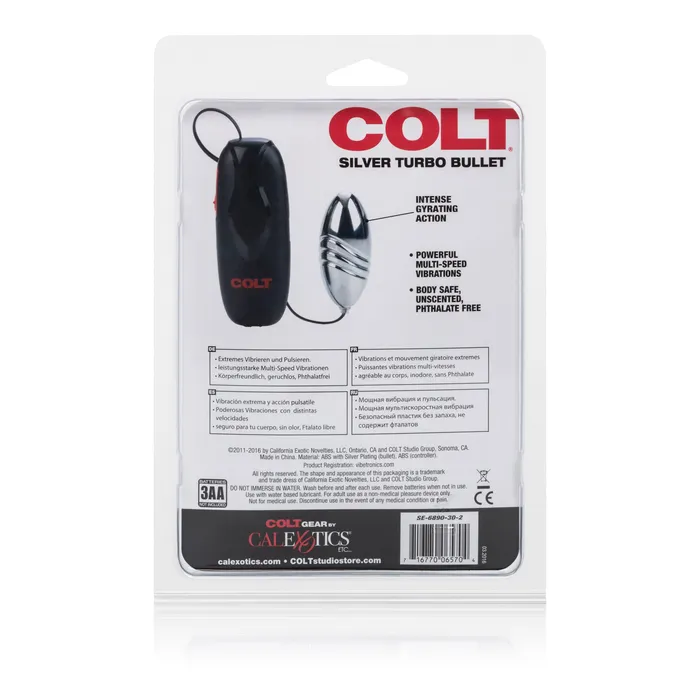 CalExotics Vibrators Colt Turbo Bullet Silver