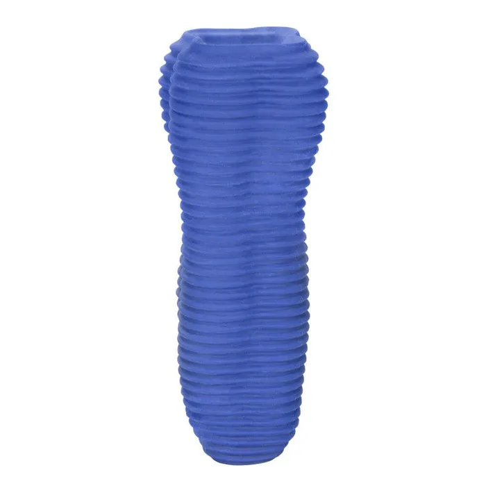 California Exotic Apollo Stroker Closed End Textured Masturbator Blue Male Sex Toys