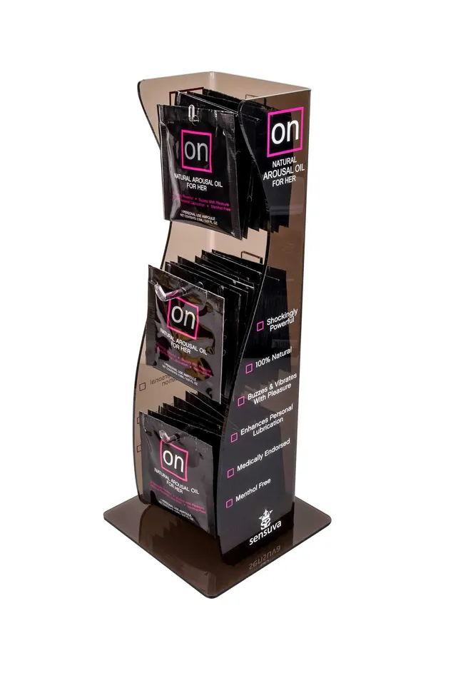 Couples On Arousal Oil Original 40 Piece Single Use Ampoule Tower Display Black Sensuva Couples On Arousal Oil Original 40 Piece Single Use Ampoule Tower Display Black Sensuva