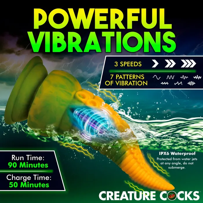 Creature Cocks Female Sex Toys Fantasy Dildos Creature Dildos Monstropus 20 Vibrating Tentacle Dildo