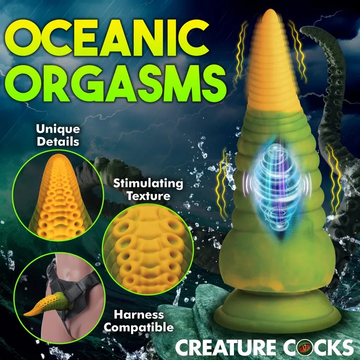Creature Cocks Female Sex Toys Fantasy Dildos Creature Dildos Monstropus 20 Vibrating Tentacle Dildo