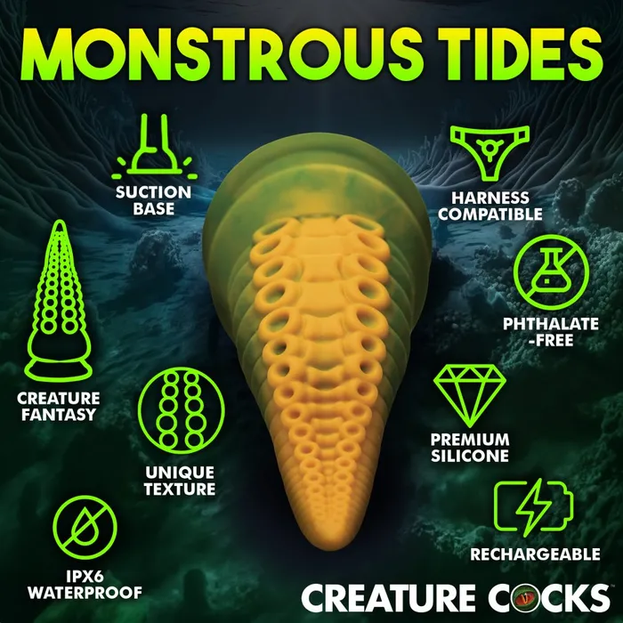 Creature Cocks Female Sex Toys Fantasy Dildos Creature Dildos Monstropus 20 Vibrating Tentacle Dildo
