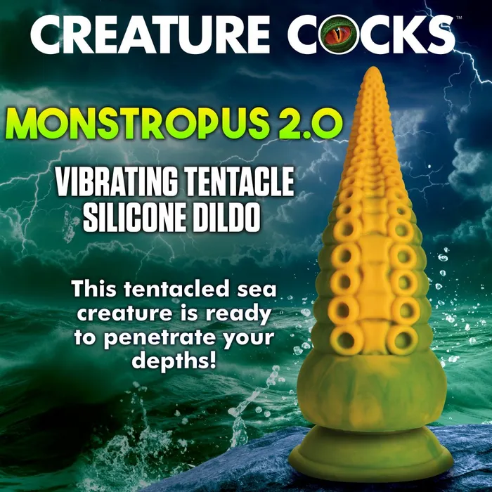 Creature Cocks Female Sex Toys Fantasy Dildos Creature Dildos Monstropus 20 Vibrating Tentacle Dildo