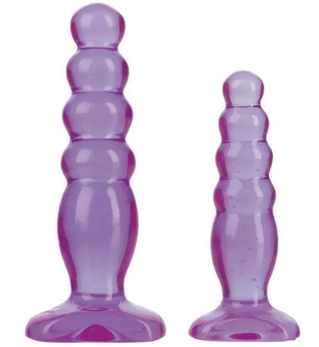 Crystal Jellies Anal Trainer Kit Purple Doc Johnson Anal